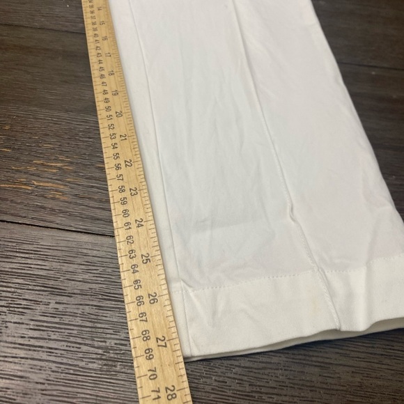 Isaac Mizrahi 24/7 Stretch Ankle Pants Pin Tuck Bright White 20W - Picture 7 of 7